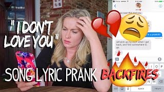 LYRIC PRANK ENDS IN BREAKUP?  Top Husband Vs Wife Pranks