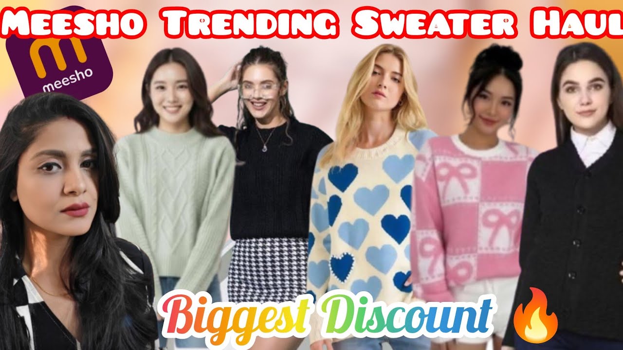 *HUGE* Meesho Sweater Haul | Must Have | Super Affordable | Biggest Discount 
