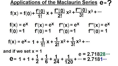 Calculus 2: Infinite Sequences and Series (64 of 86) Application of the Maclaurin Series