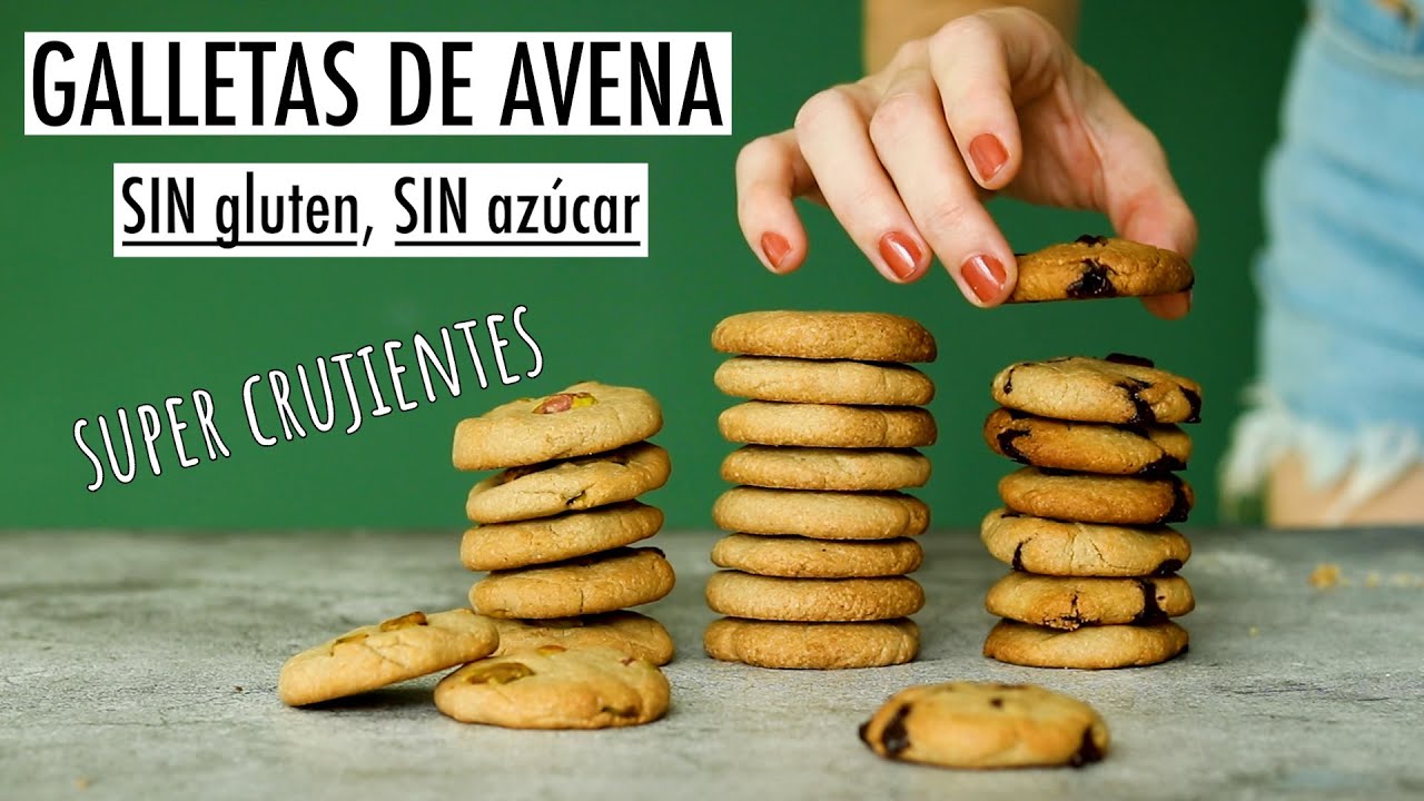 GALLETAS DE AVENA SALUDABLES Y SÚPER CRUJIENTES