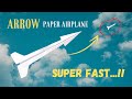 How to make a paper arrow plane easily - Airplane origami tutorial #origami #papercraft #diy