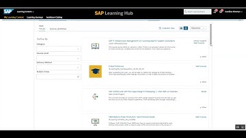 4 SAP Learning Hub Demo   Content Catalogue