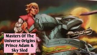 Action Figure - Masters Of The Universe Origins Prince Adam And Sky Sled