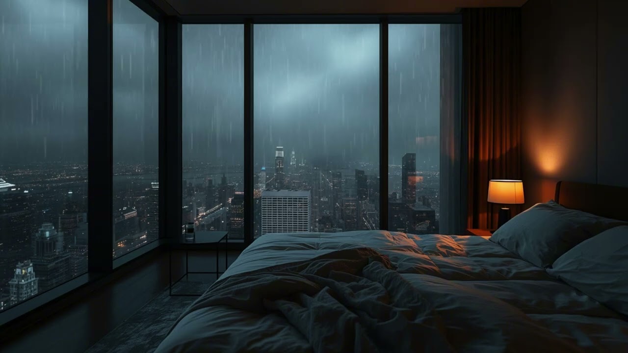 Rain Sounds in a Cozy Room | Relaxing Ambience for Sleep, Study or Focus🌧️