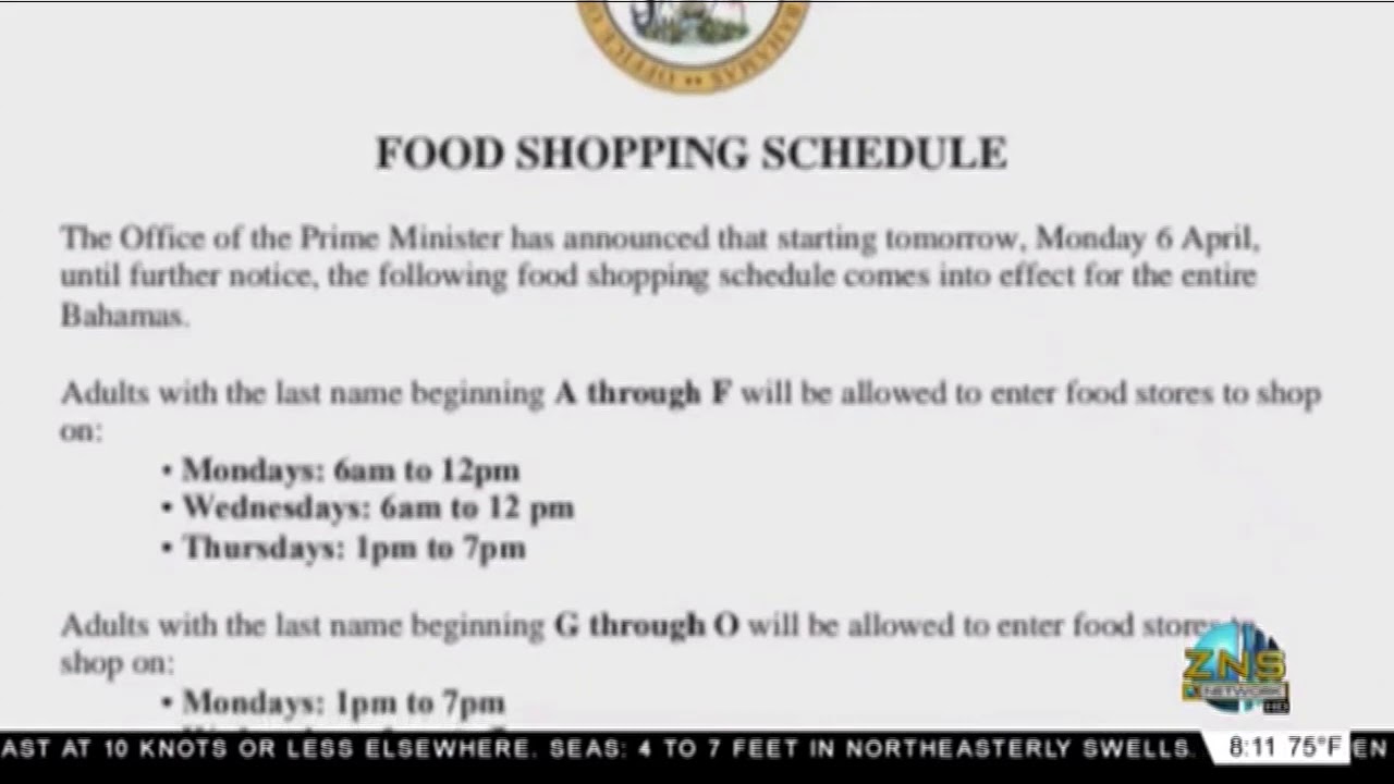 Food Shopping Schedule - YouTube
