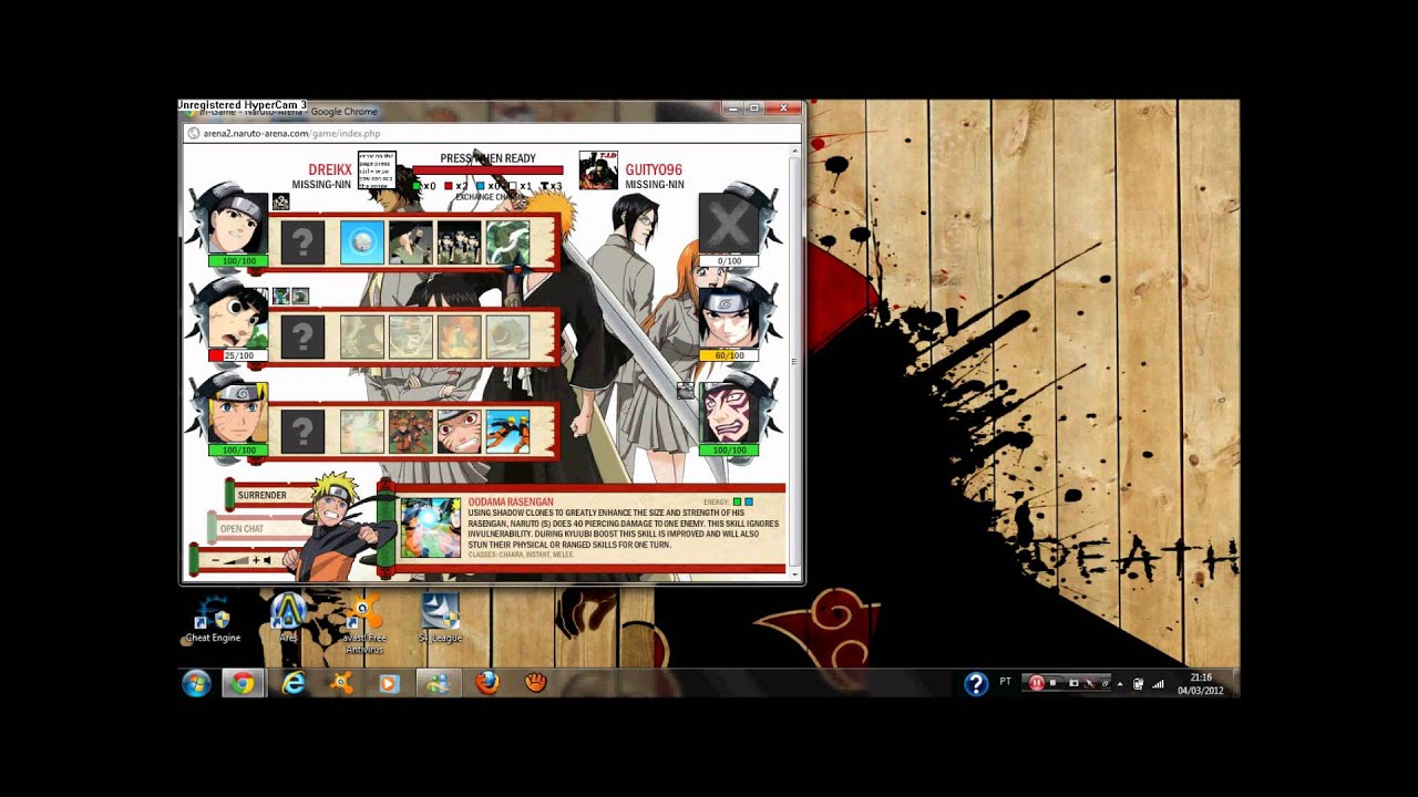 naruto arena melhor equipe para missão The Search for Kimimaro