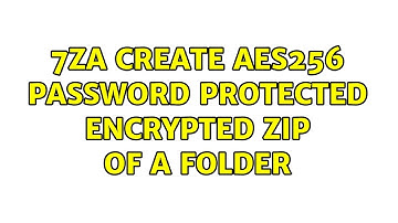 7za create AES256 password protected encrypted zip of a folder