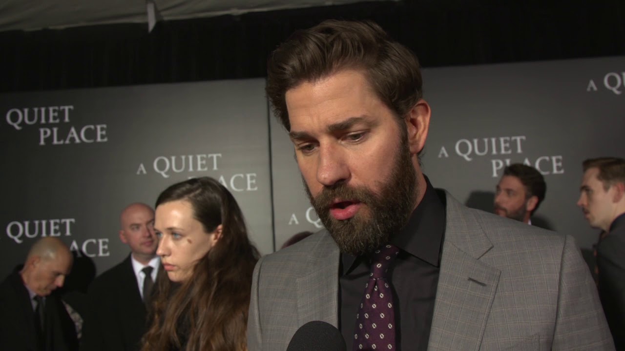 television compare John Krasinski at A Quiet Place Premiere