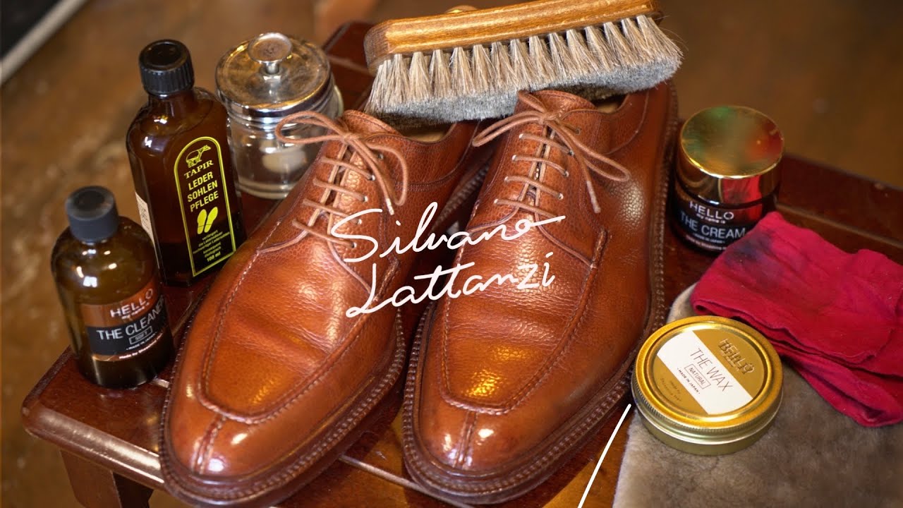 【靴磨き】靴職人の革靴お手入れ｜リメイクしたSilvano Lattanziをメンテナンス