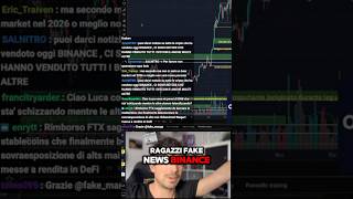⚠️🚨BINANCE NON HA VENDUTO NIENTE!! FAKE NEWS!! #crypto #bitcoin #binance