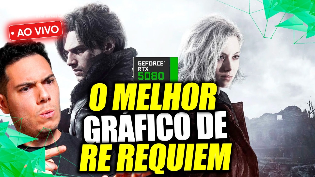 O GRÁFICO MÁXIMO! 🔥 Resident Evil Requiem com PATH TRACING na RTX 5080!