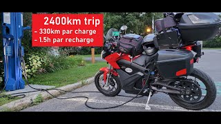 Voyage à moto électrique fin juillet 2023 vers lAbitibi