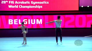 Belgium (BEL) - 2022 Acrobatic Worlds, Baku (AZE) - Balance Qualification  Mixed Pair