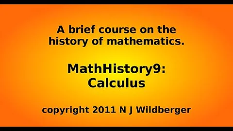 Calculus | Math History | N J Wildberger