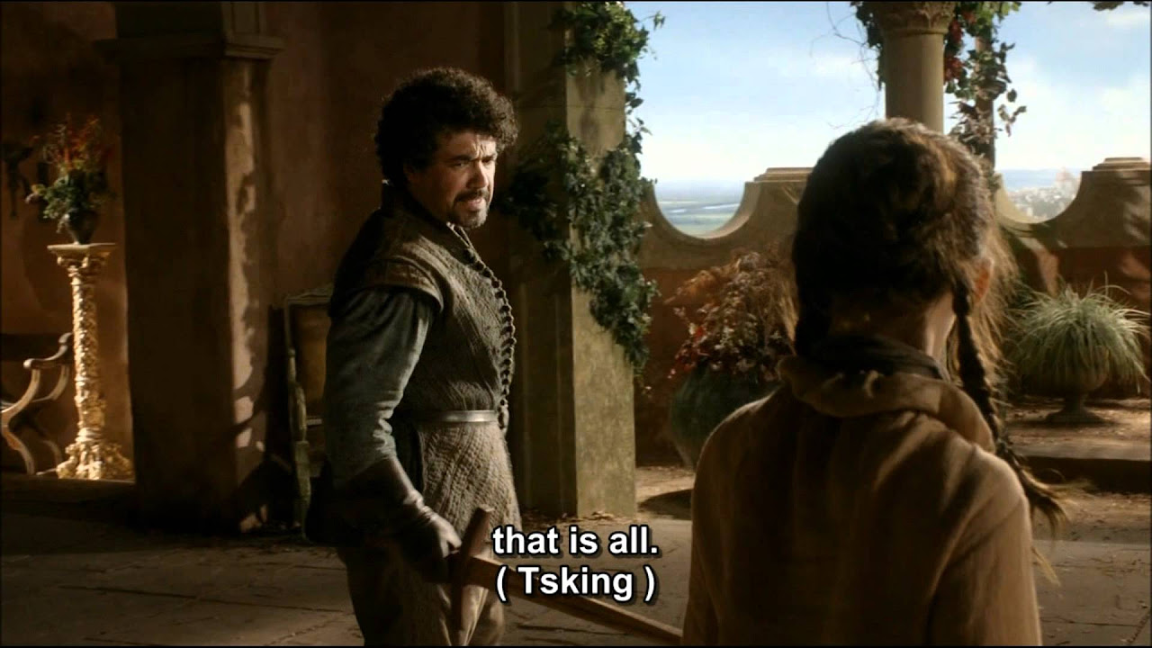 BestofThrones   The Water Dance   Syrio Forel  Arya Stark