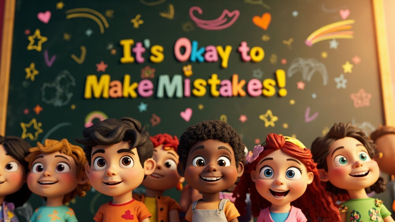 It’s Okay to Make Mistakes | Positive Song for Kids About Learning & Confidence
