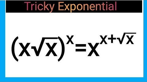 A very nice radical exponential equation | Math Olympiad questions