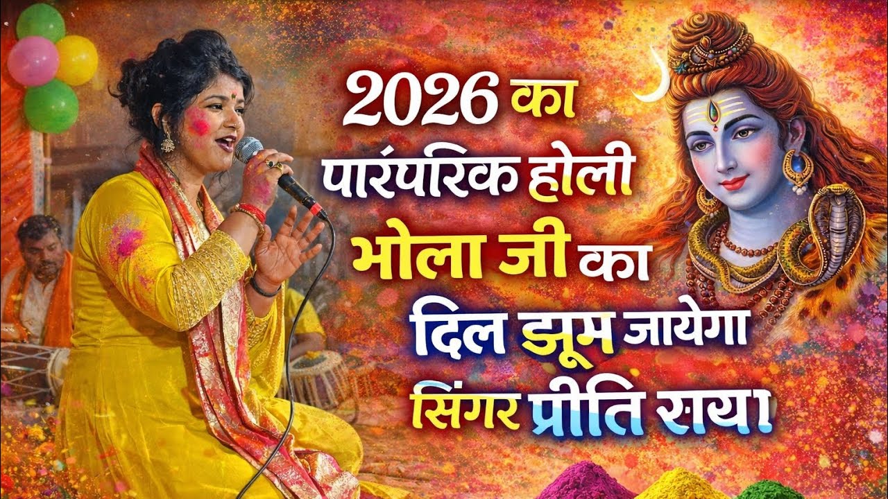 2026 का धमाकेदार पारंपरिक होली गीत | स्टेज शो में झूम उठे लोग | सिंगर प्रीति राय