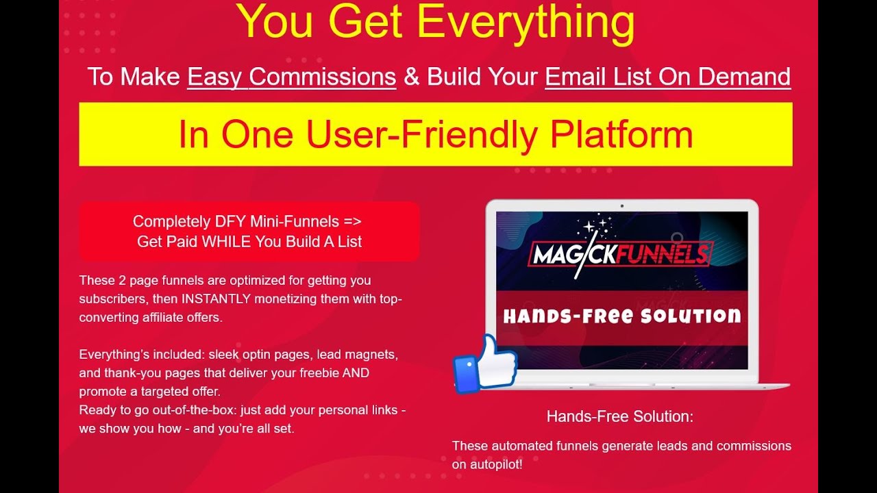 MagickFunnels Real User Review - Magick Funnels 3 step to multiple income streams