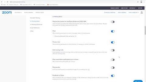 Zoom Tip No. 3: Secure file transfer settings