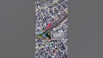 🚂Thomas The train 🤯😱 on google maps and google earth 🌎 #map #earth #googlewow