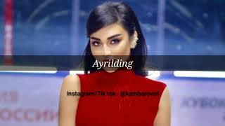Munisa Rizayeva - Ayrilding karaoke uzbekcha qo'shiq matni tekst remix 2021 lyrics tekst pesni