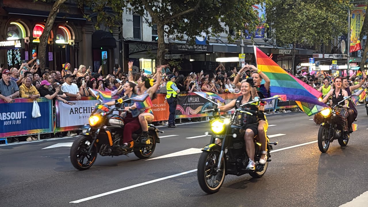 Dykes on Bikes at 2026 Sydney Gay and Lesbian Mardi Gras Parade