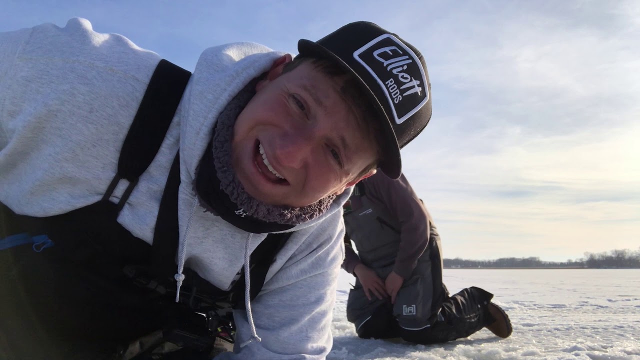 ABSOLUTE GIANT BASS Through the ICE Ft. SOBI ( Ice Fishing 2020) - YouTube