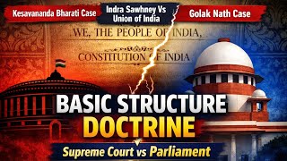 Basic Structure Doctrine Explained Simply | Landmark Supreme Court Judgments| Indian Polity Class 11