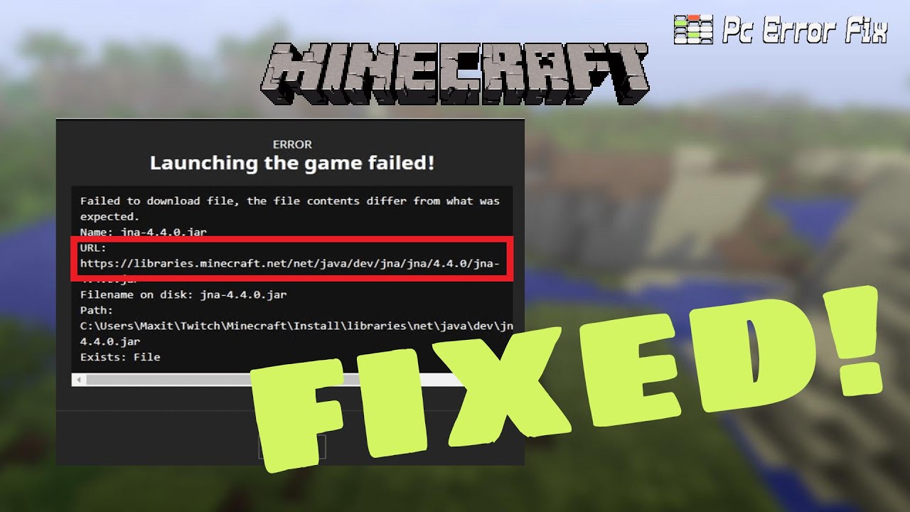 How to Fix Failed to Download File Error in Minecraft - MiniTool  Partition Wizard