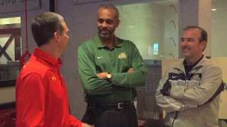 Basketball Head Coaches From Gw, Gmu And Umd Compete In A Milkshake Contest For Bb&T Clic