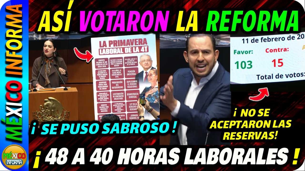 SE APRUEBA REFORMA DE LAS 40 HORAS. MIRA LO QUE PASÓ EN EL SENADO ...