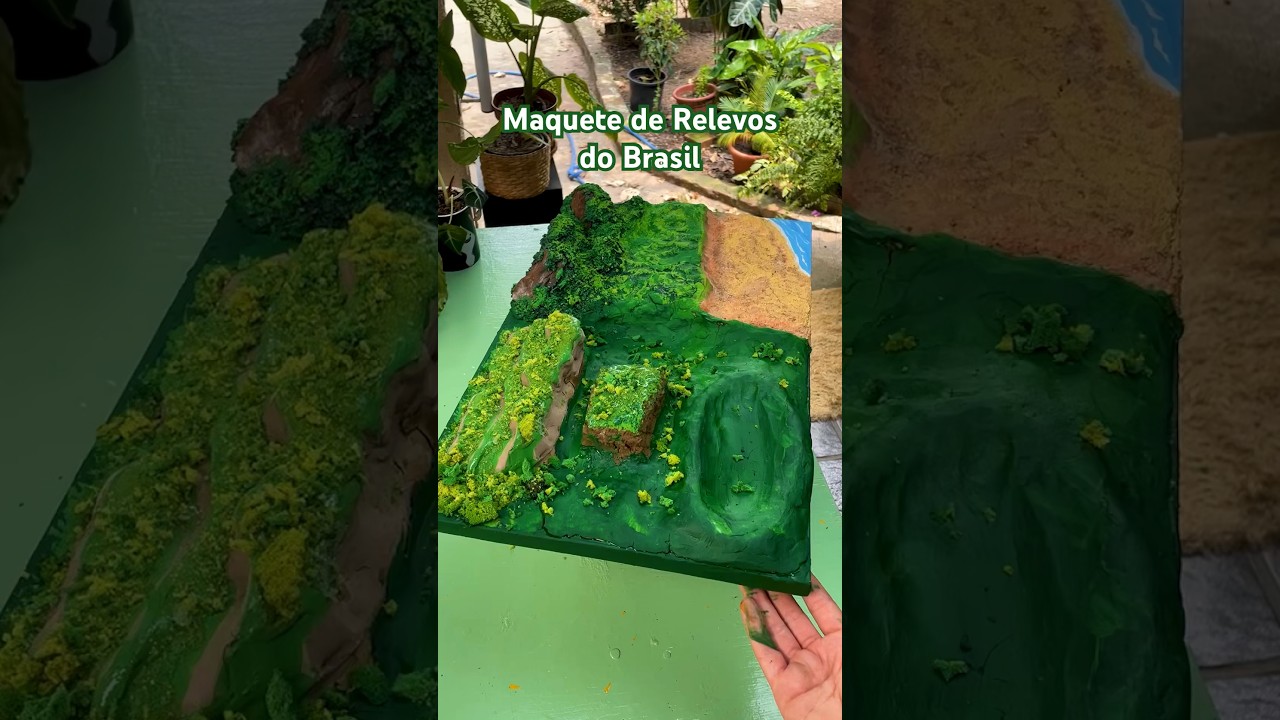 TUTORIAL MAQUETE RELEVOS: Chapadas #maquete #diy #escola #geografia #relevos #tutorial