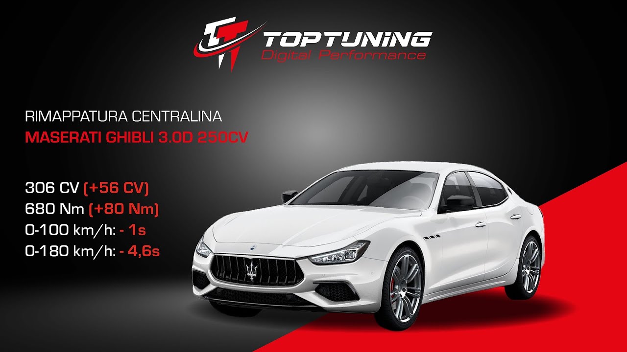 Rimappatura Centralina MASERATI GHIBLI 3.0 Diesel 250CV