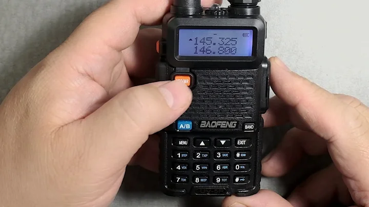 Baofeng UV-5R Add Delete Frequency Memory