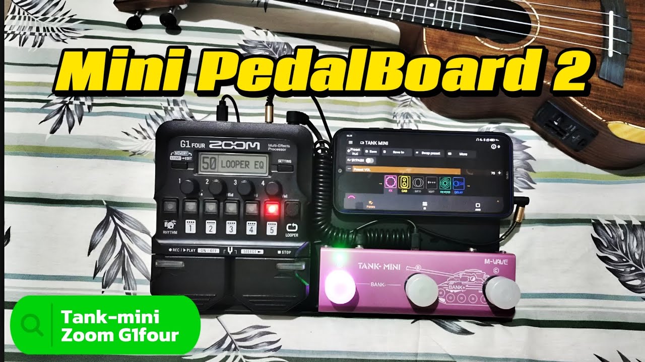 Mini PedalBoard 2 (M-vave Tank-mini + Zoom G1four)