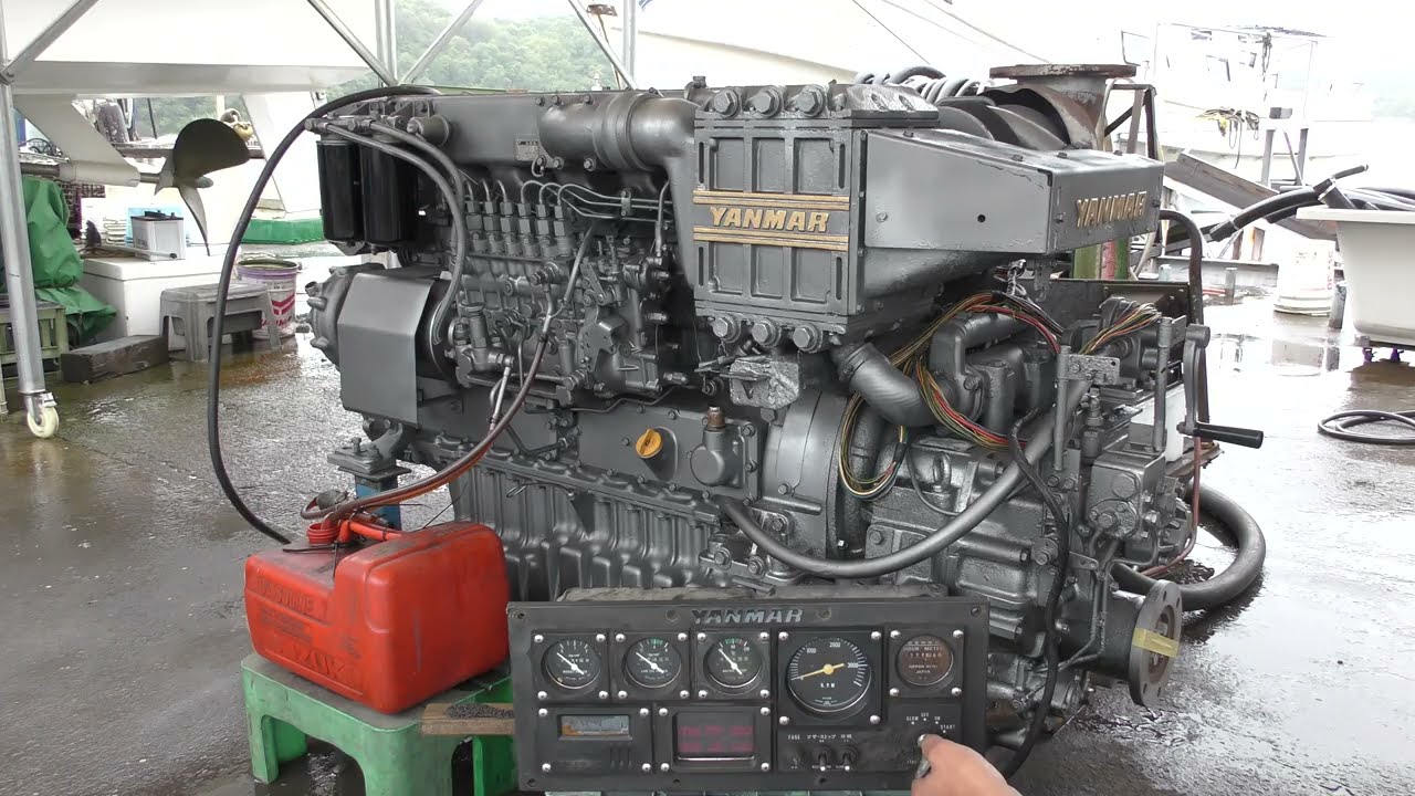No.6339 ヤンマー 6CX-ET 380PS(2.91) Yanmar - YouTube