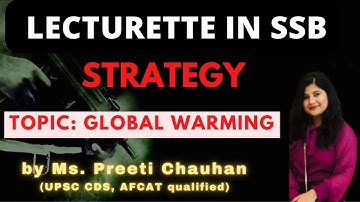 Lecturette in SSB | Strategy |  Global warming|