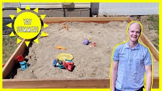 DIY: How to Build a Large Outdoor Sandbox (easier than you might think)