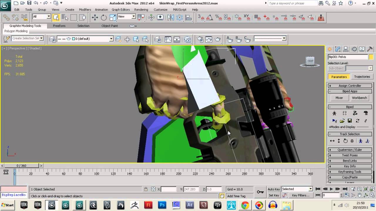 First person Arms Biped Rigging in 3ds Max part 3 - YouTube