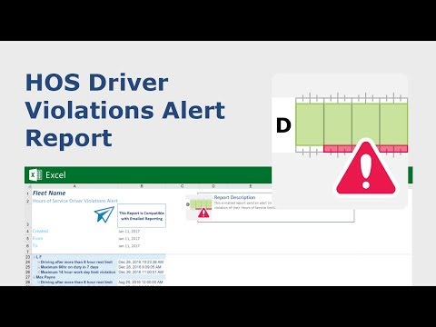 HOS Driver Violations Alert Custom Report | Geotab Marketplace