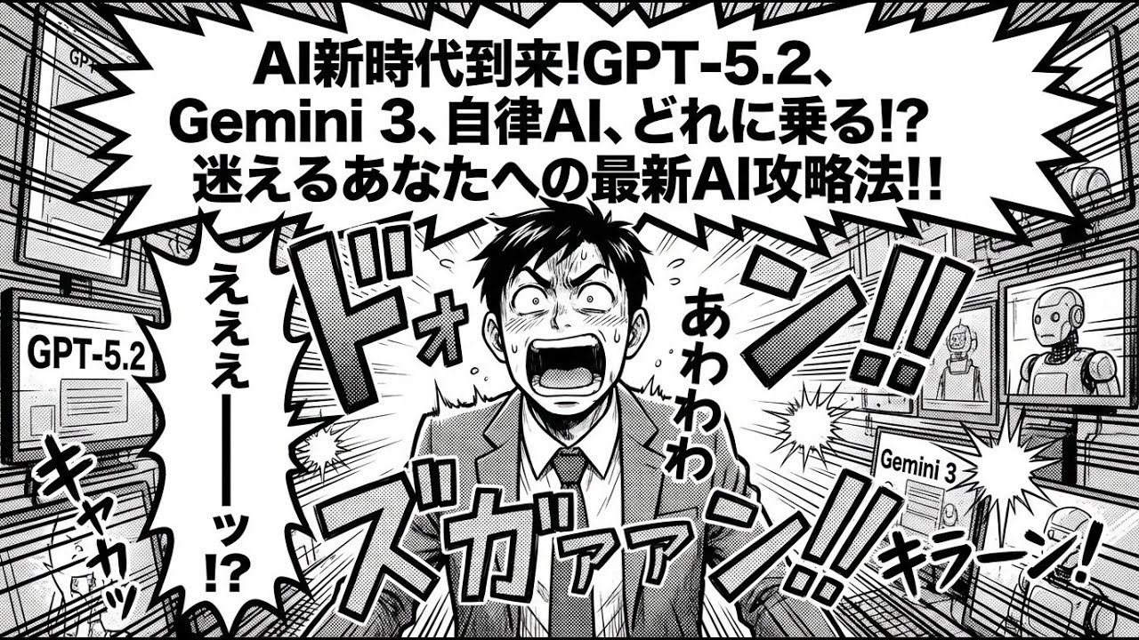 GPT-5.2、Gemini 3、そして「自分で動くAI」
