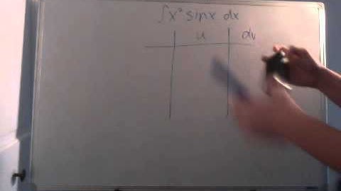 Unit 7-2 Tabular Method for Integration by Parts