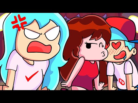 SKY VS BOYFRIEND - FRIDAY NIGHT FUNKIN ANIMATION (Notice me Senpai!)