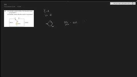 2.4 Calculate current i in Fig. 2.68 when the switch is in position 1 and 2
