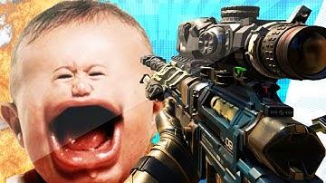 1V1 HEADSHOT ONLY MAKES LITTLE KID CRY ON BO3! (BLACK OPS 3 TROLLING)