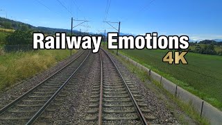 🚆 4K Hot summer day train ride through Zurich (Cab Ride Switzerland | S14 Hinwil - Affoltern a. A.)