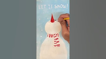 Let It Snow! Easy Snowman Painting Tutorial for Beginners | Welcome November