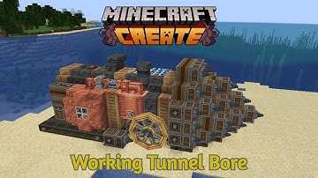 Working Steampunk Tunnel Bore - Minecraft Create & Valkyrien Skies