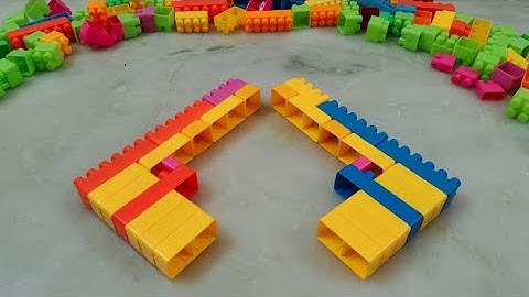 ASMR Satisfying building a DIY Gun using building blocks/blocks game/#asmr#asmrsounds#buildingblocks